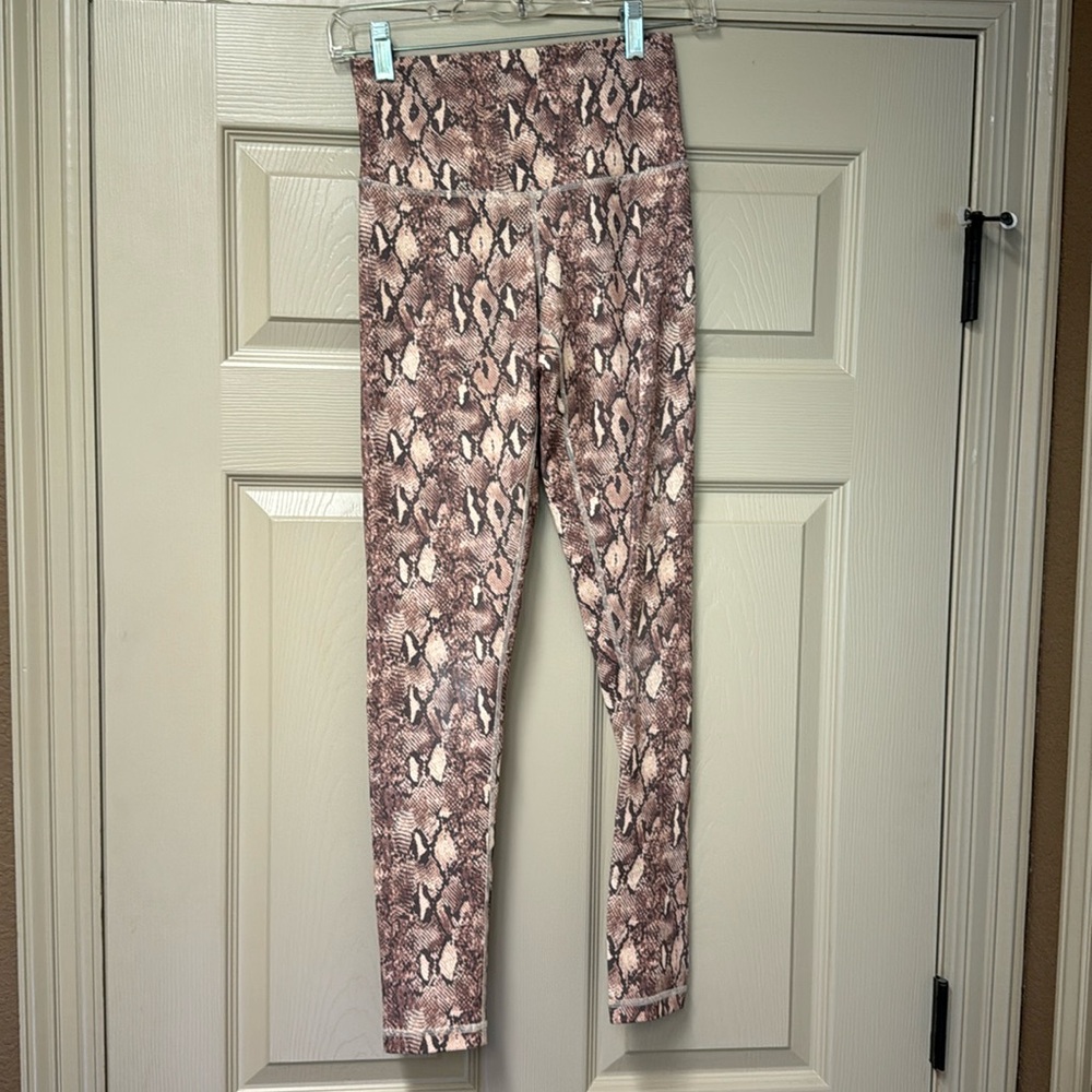 DYI “snakeskin” leggings. Small